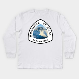 Wrangell-St. Elias National Park and Preserve shield Kids Long Sleeve T-Shirt